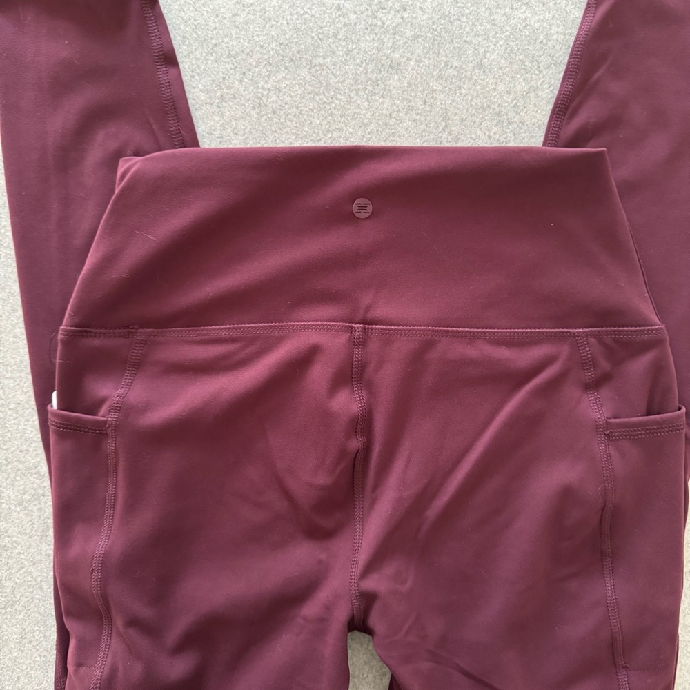 RBX Maroon High-Waist Leggings - Picture 6 of 7